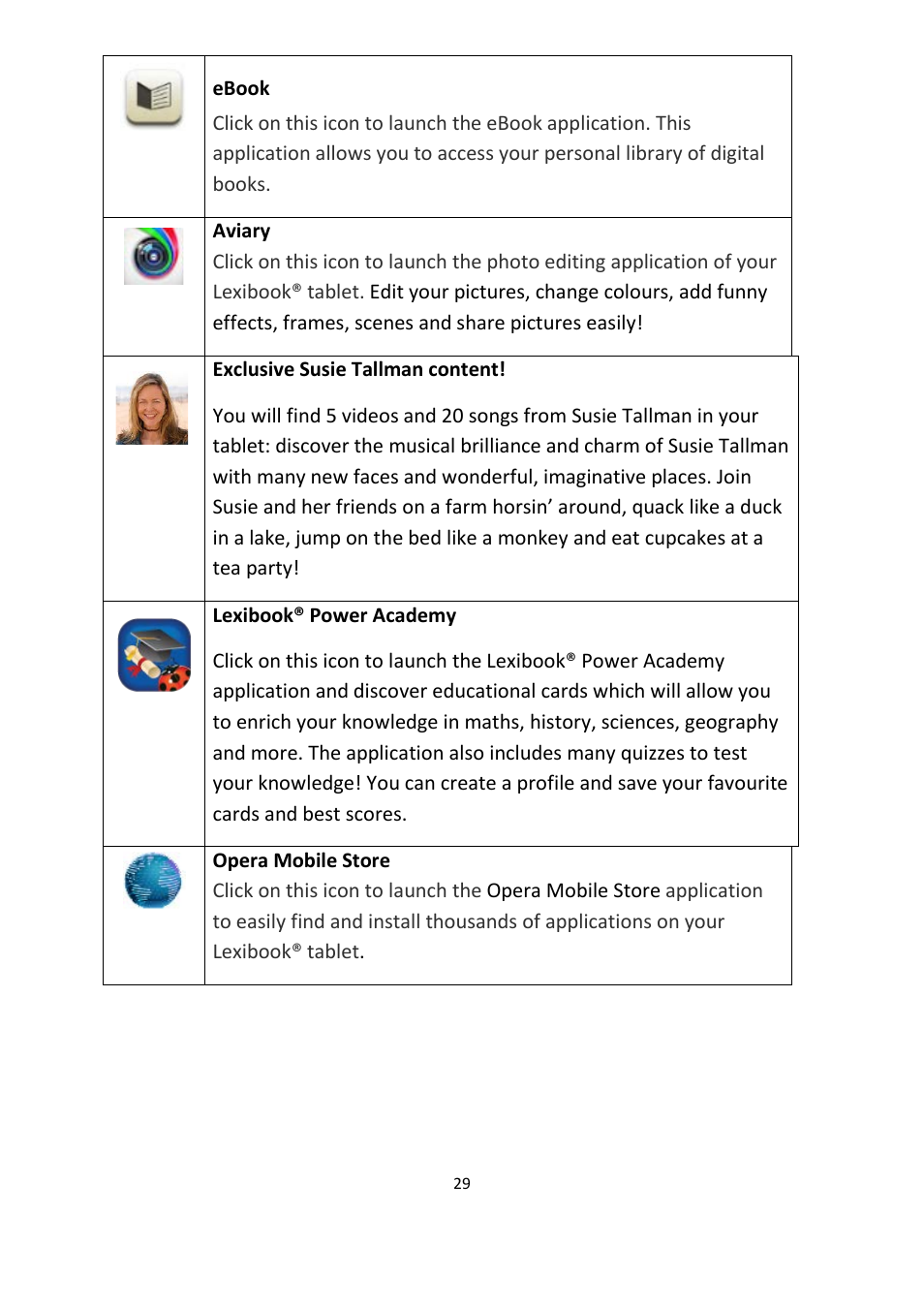 Ebook | Lexibook MFC155EN User Manual | Page 29 / 54