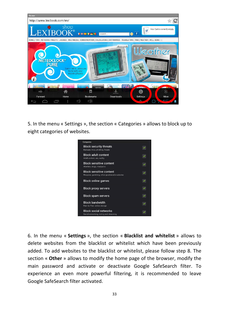 Lexibook MFC155EN User Manual | Page 33 / 54