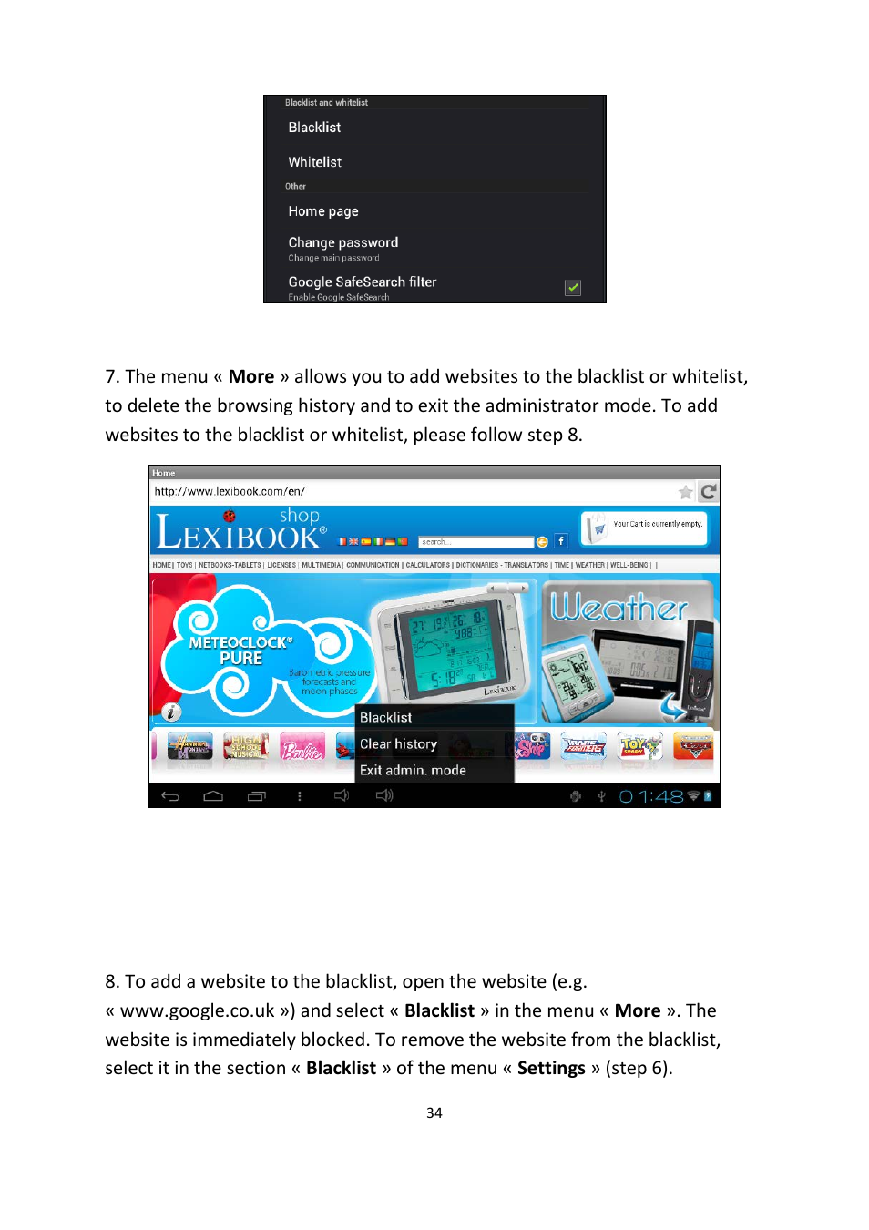 Lexibook MFC155EN User Manual | Page 34 / 54
