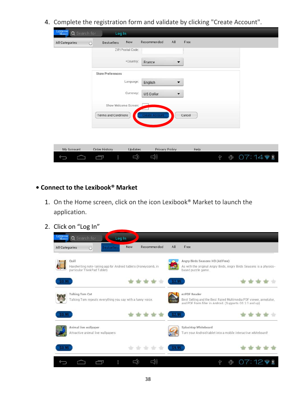 Lexibook MFC155EN User Manual | Page 38 / 54