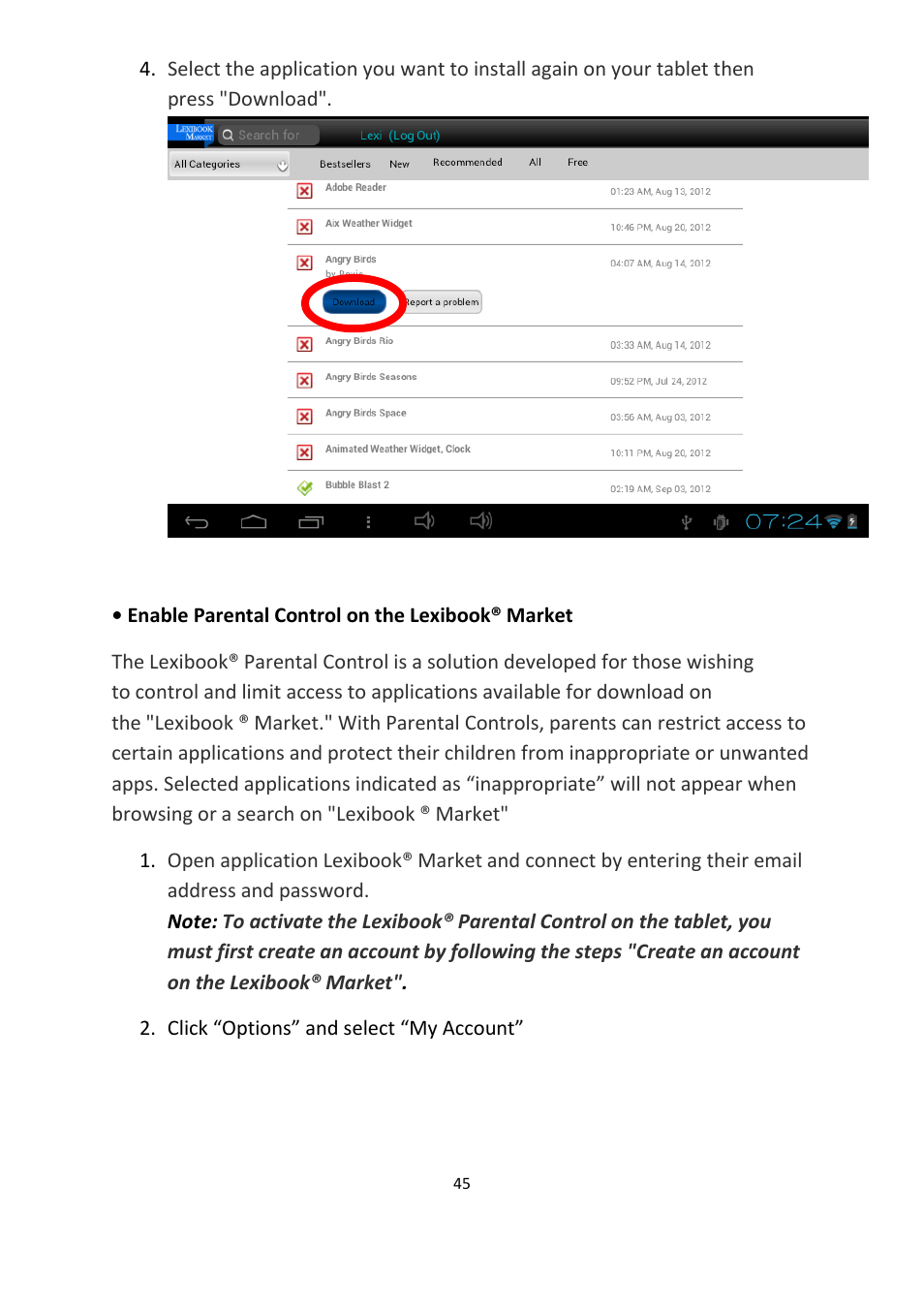 Lexibook MFC155EN User Manual | Page 45 / 54