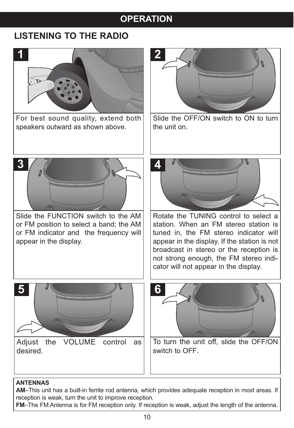 Lexibook RCD100DC User Manual | Page 10 / 18