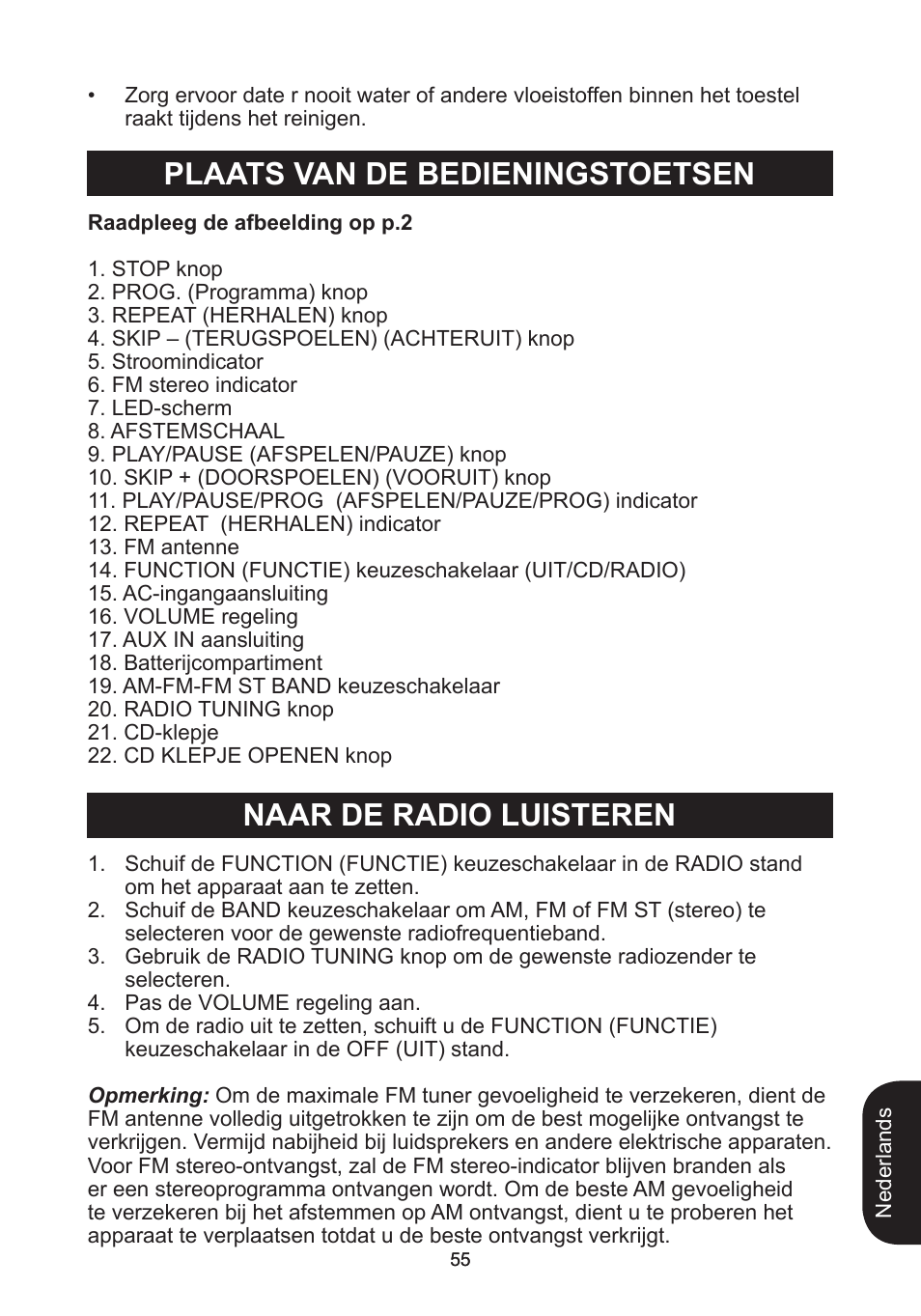 Lexibook RCD102TF User Manual | Page 55 / 60