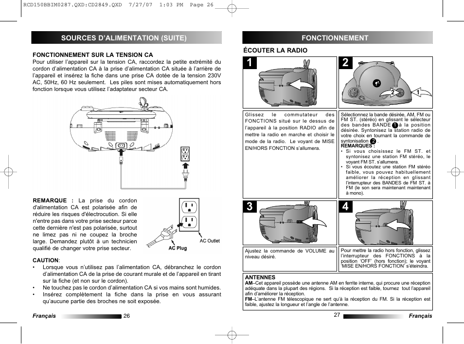 Lexibook RCD150BB User Manual | Page 14 / 62