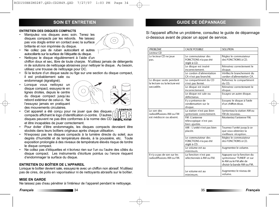 Lexibook RCD150BB User Manual | Page 18 / 62