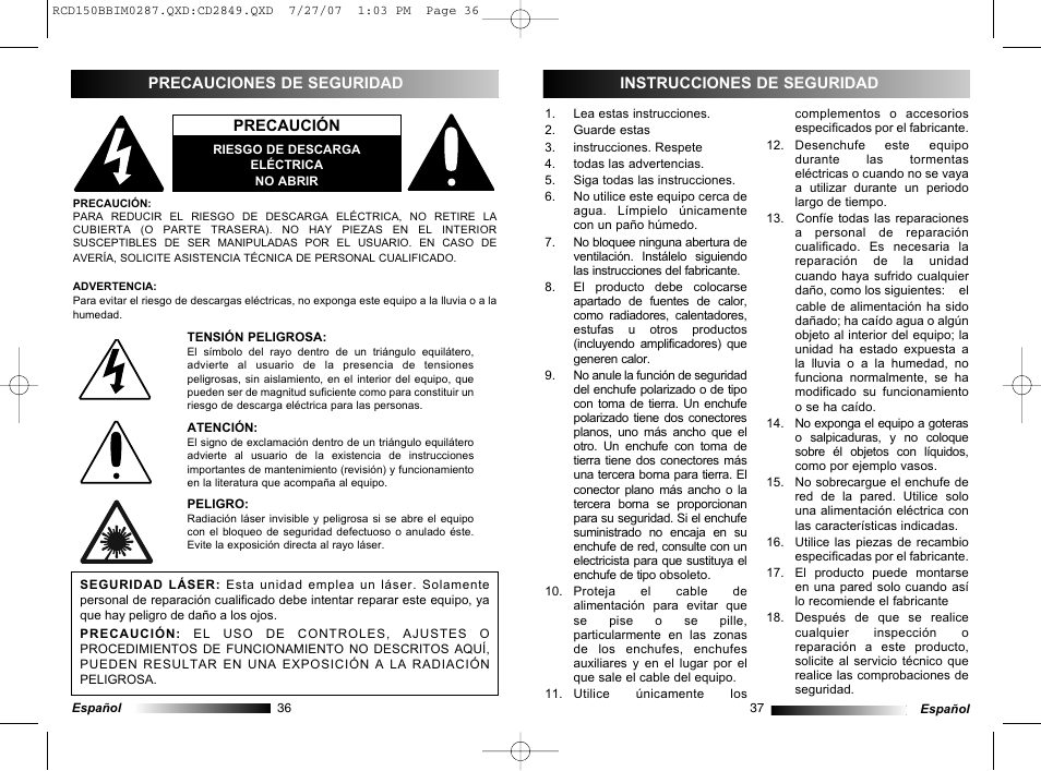Lexibook RCD150BB User Manual | Page 19 / 62