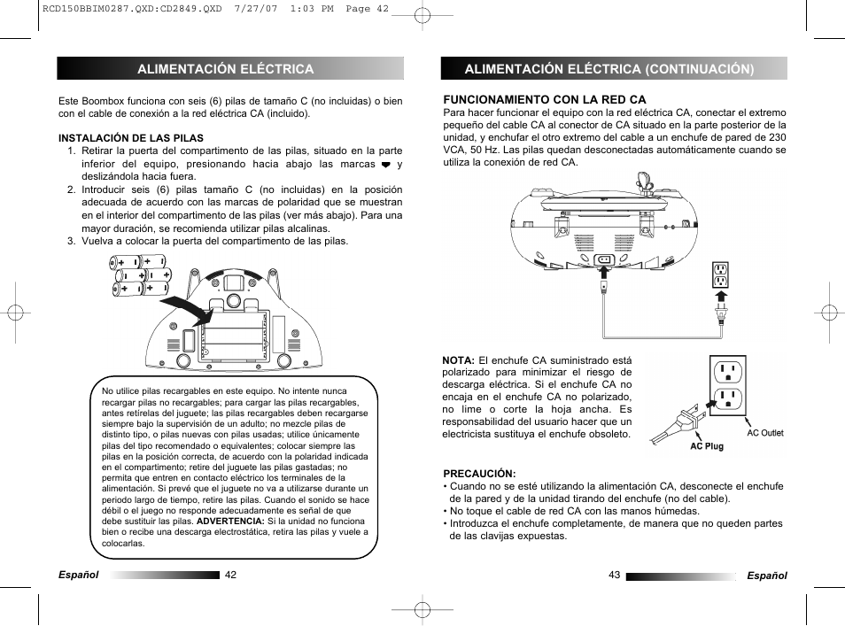 Lexibook RCD150BB User Manual | Page 22 / 62
