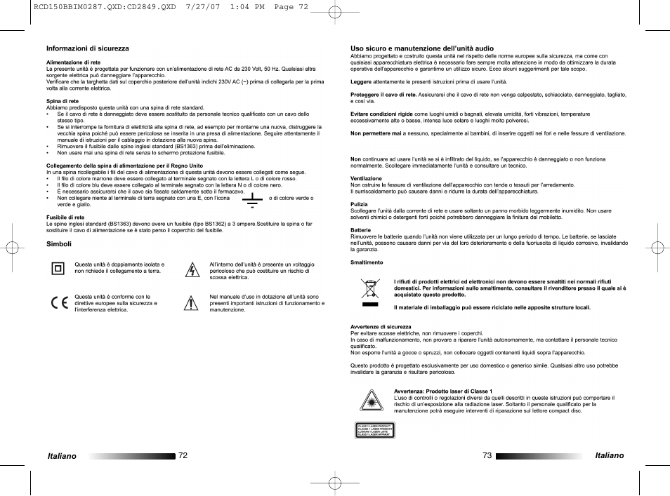 Lexibook RCD150BB User Manual | Page 37 / 62