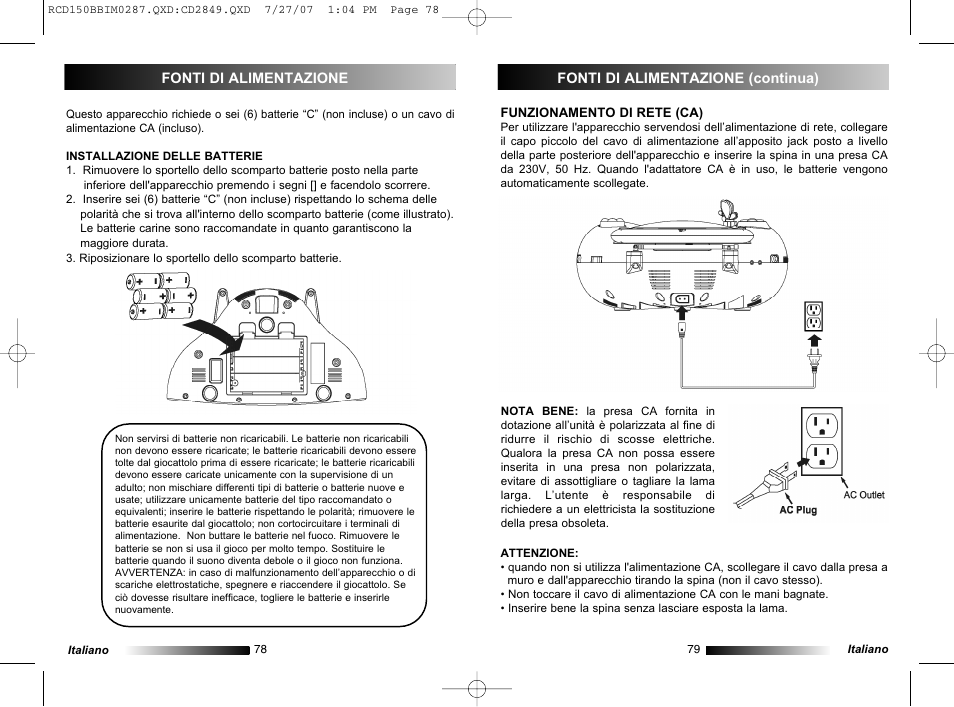 Lexibook RCD150BB User Manual | Page 40 / 62