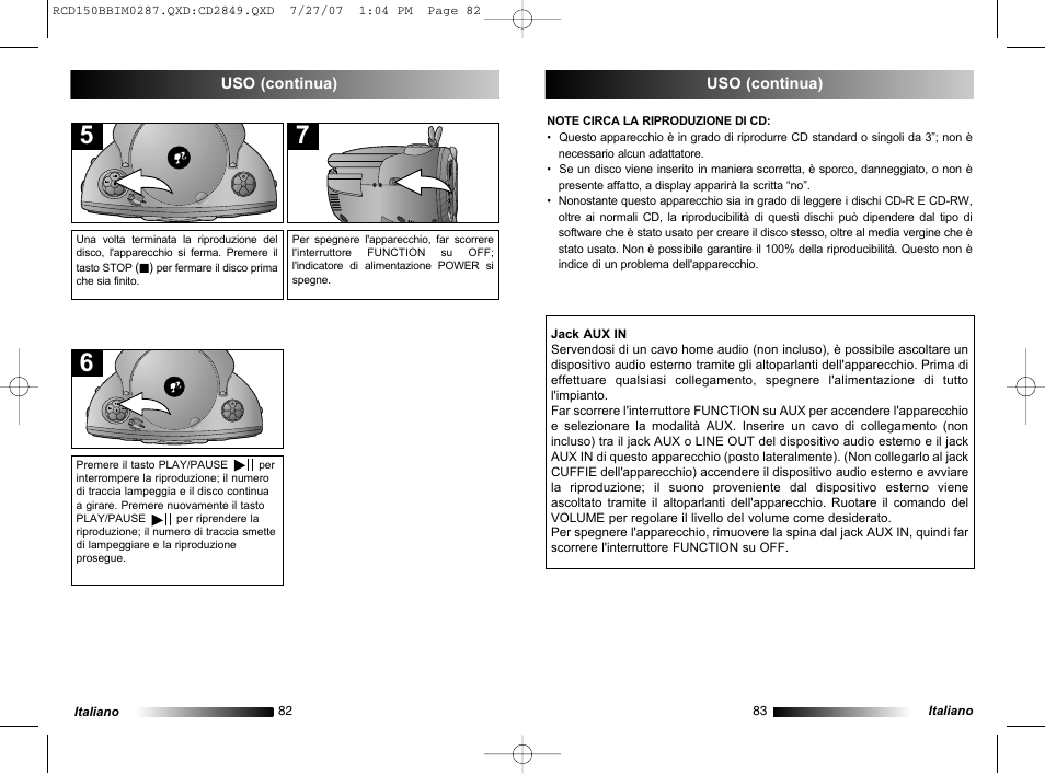 Lexibook RCD150BB User Manual | Page 42 / 62