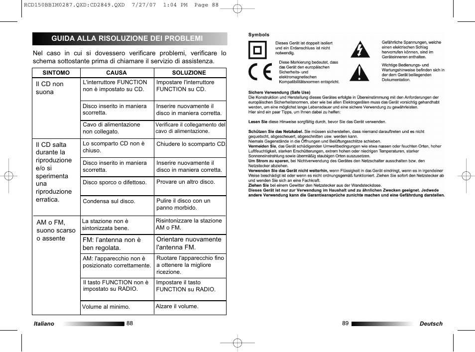 Lexibook RCD150BB User Manual | Page 45 / 62