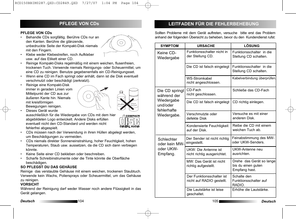 Lexibook RCD150BB User Manual | Page 53 / 62