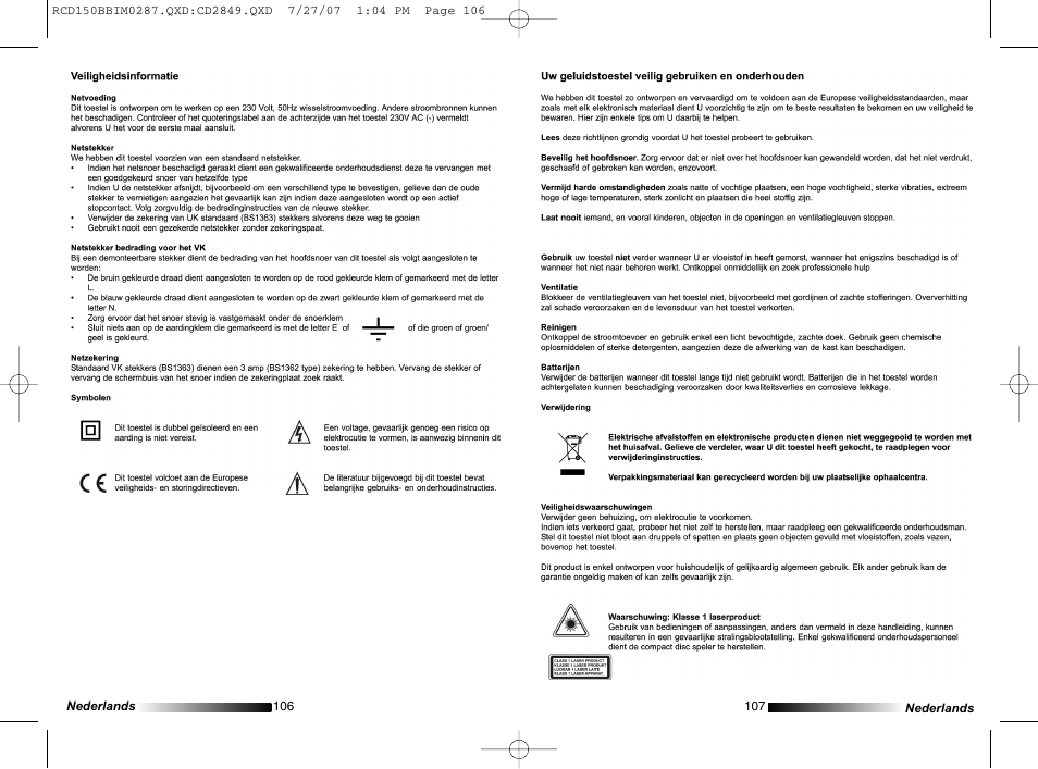 Lexibook RCD150BB User Manual | Page 54 / 62