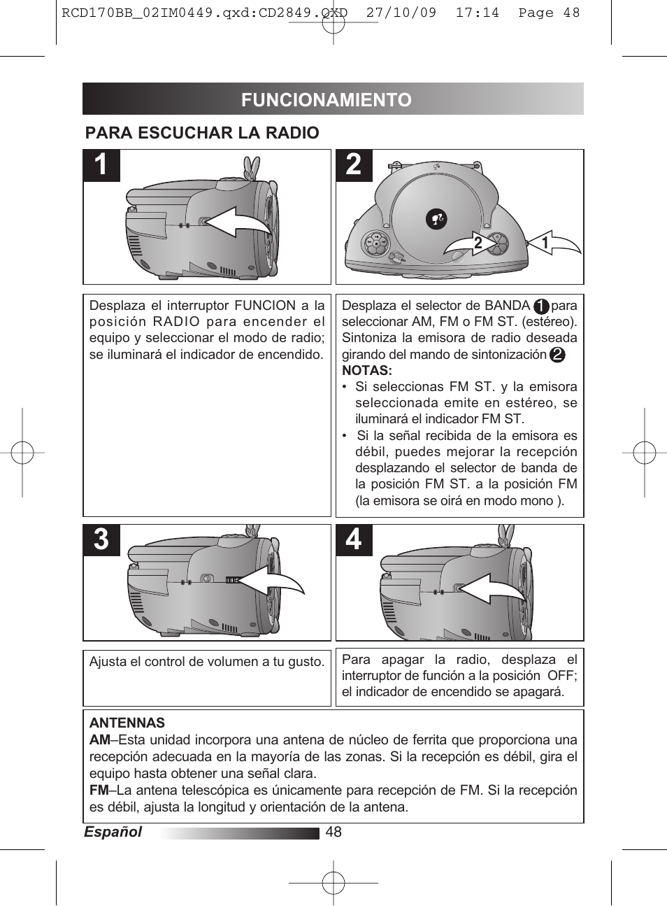 Lexibook RCD170BB User Manual | Page 48 / 134