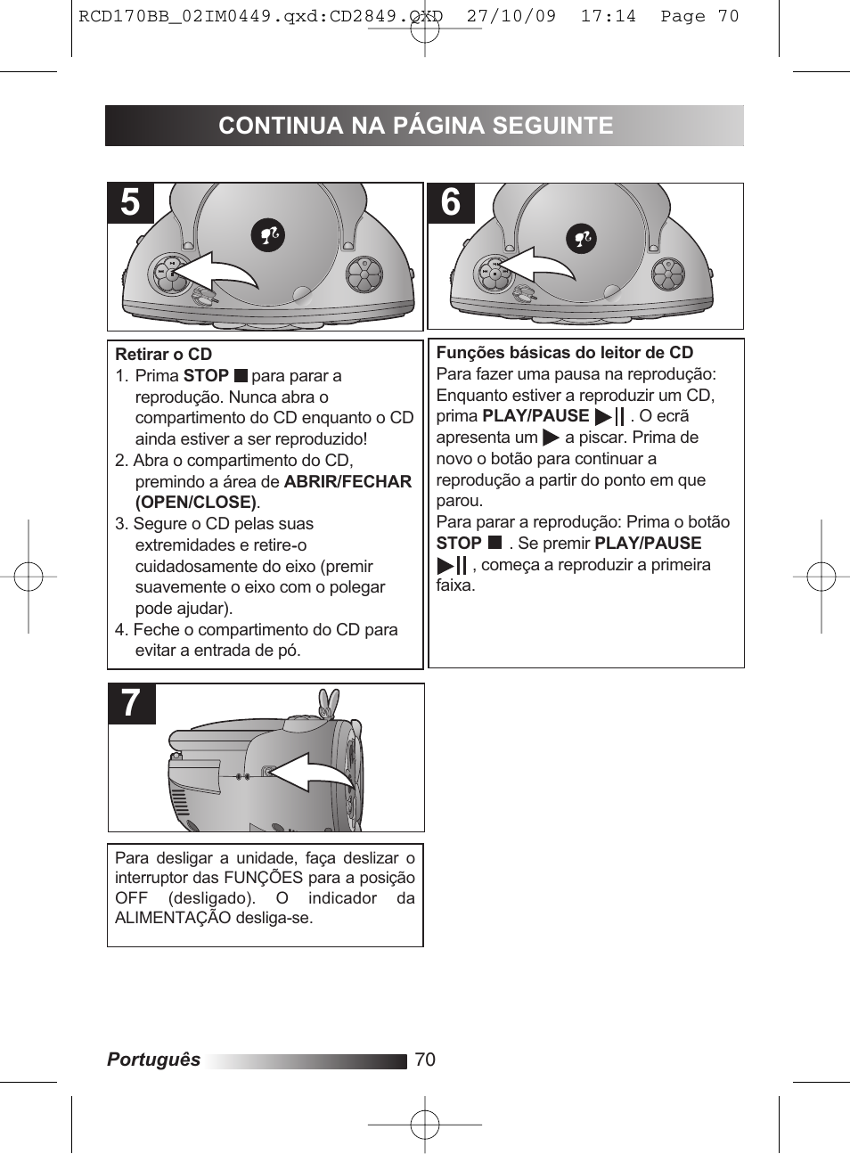 Continua na página seguinte 2 | Lexibook RCD170BB User Manual | Page 70 / 134