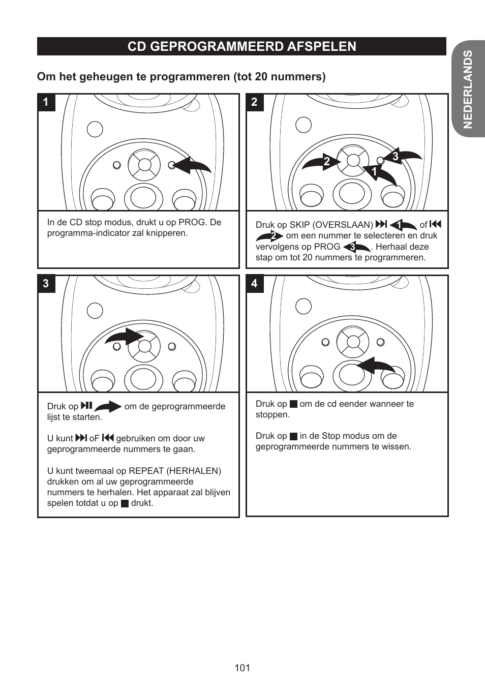 Cd geprogrammeerd afspelen | Lexibook K5000HM User Manual | Page 101 / 108