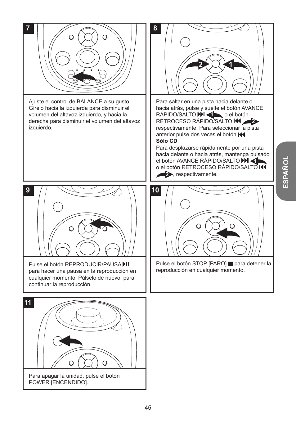 Esp añol | Lexibook K5000HM User Manual | Page 45 / 108