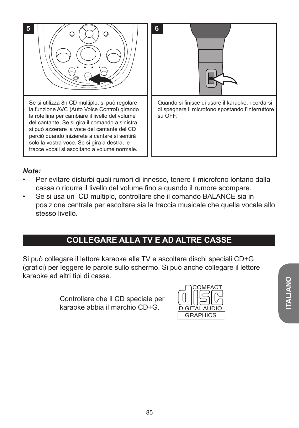 Collegare alla tv e ad altre casse | Lexibook K5000HM User Manual | Page 85 / 108