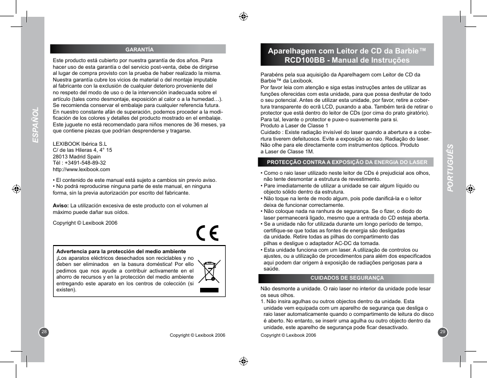 Lexibook RCD100BB User Manual | Page 15 / 32