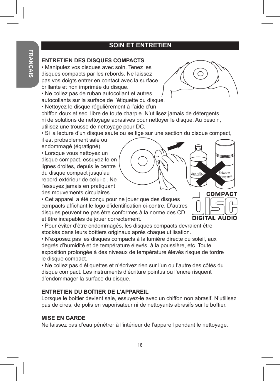 Lexibook RCD150FE User Manual | Page 18 / 130