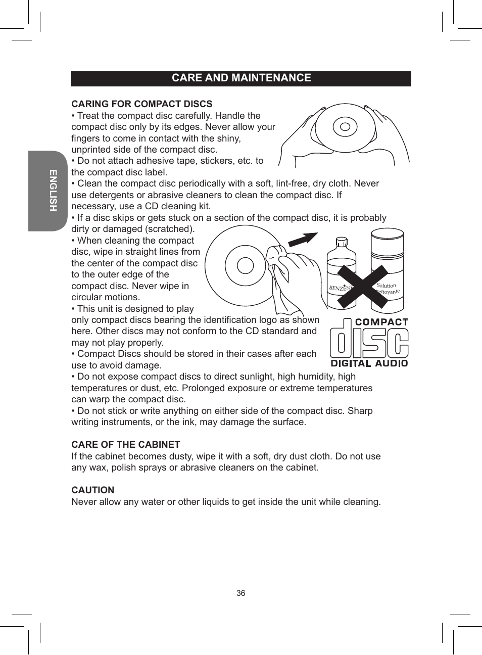 Lexibook RCD150FE User Manual | Page 36 / 130