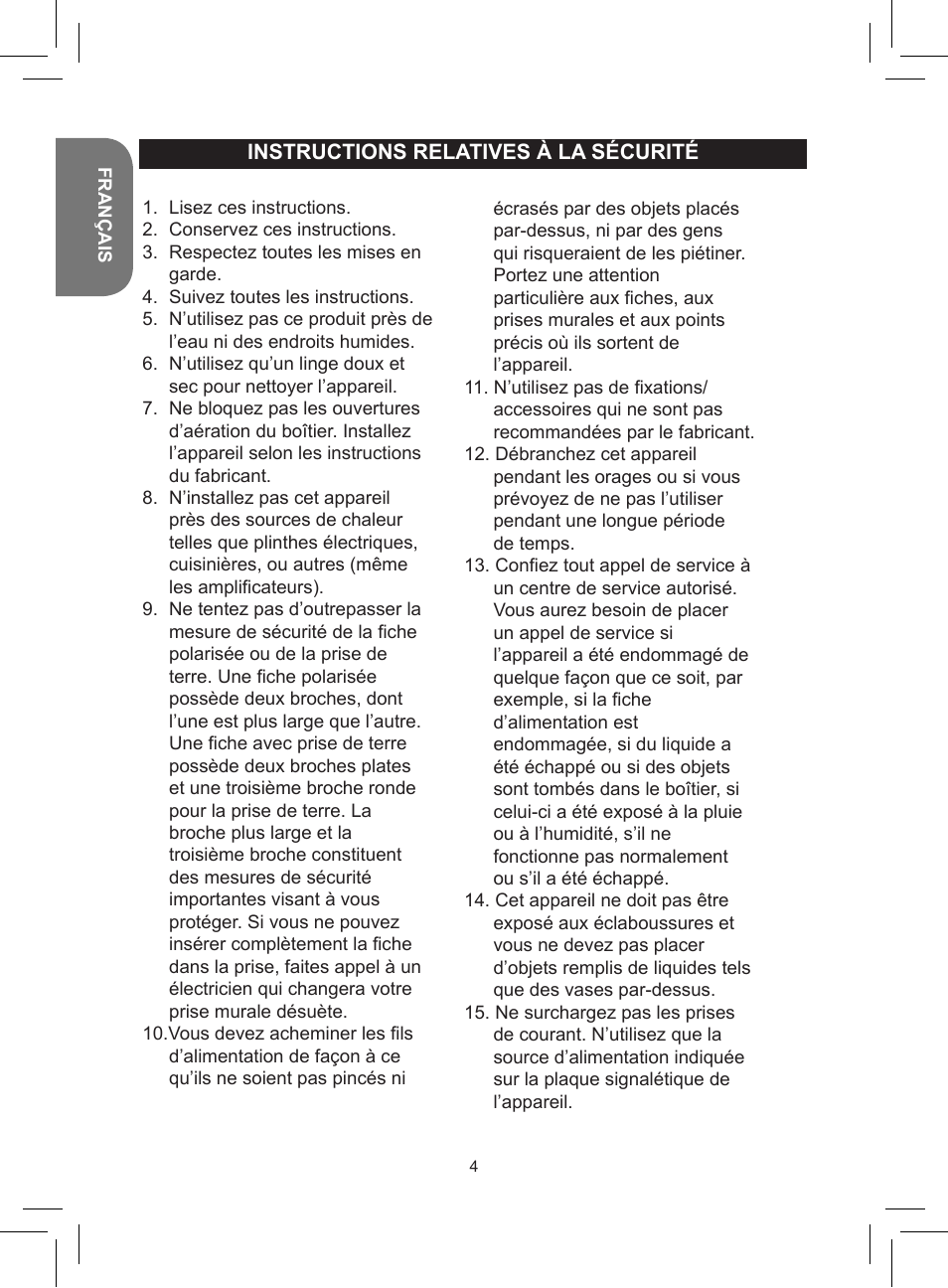 Lexibook RCD150FE User Manual | Page 4 / 130