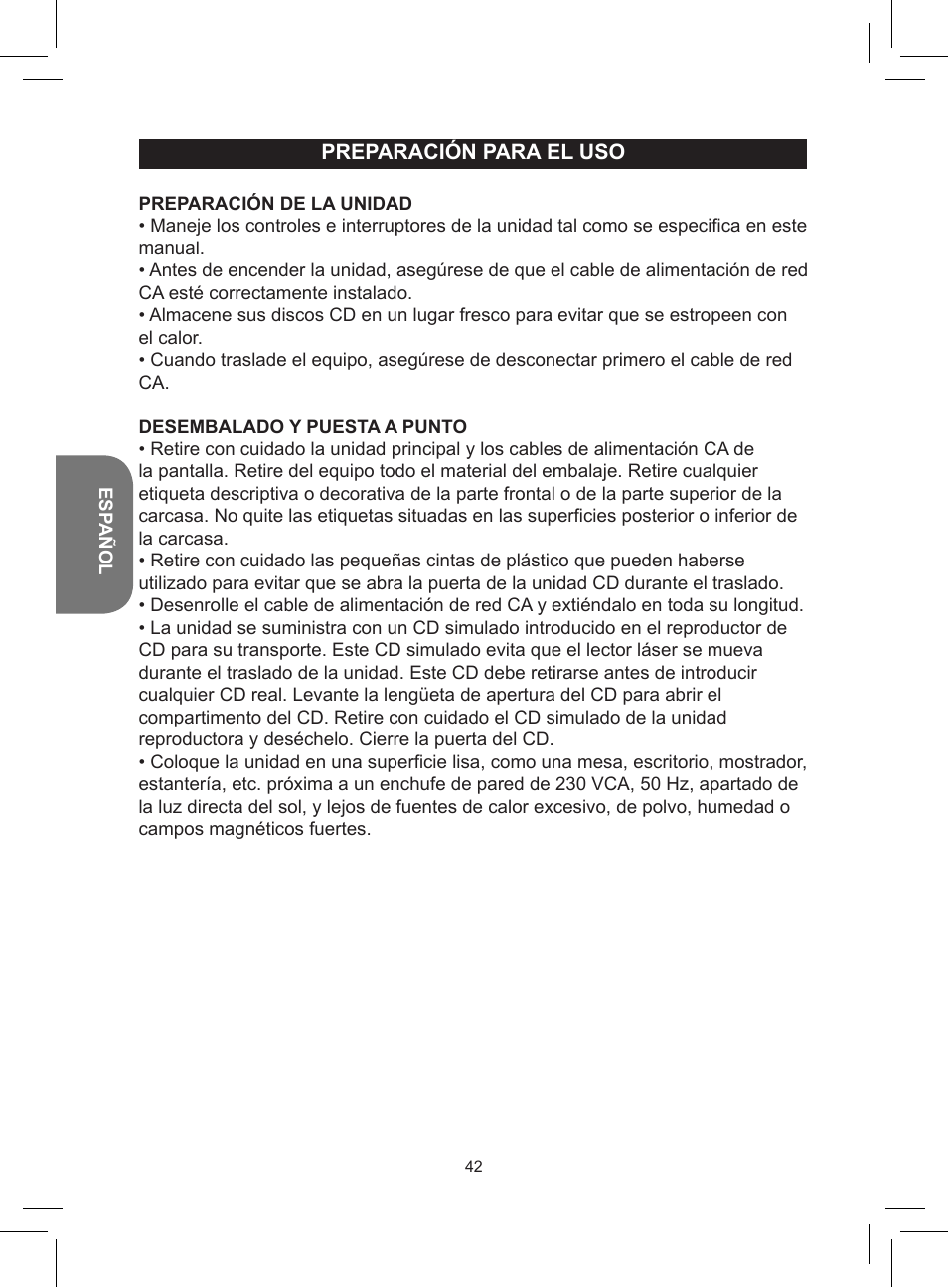 Lexibook RCD150FE User Manual | Page 42 / 130