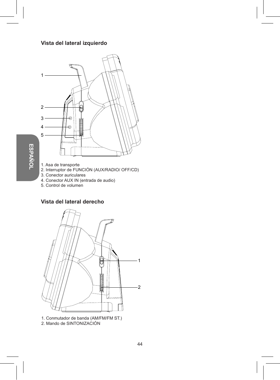 Lexibook RCD150FE User Manual | Page 44 / 130