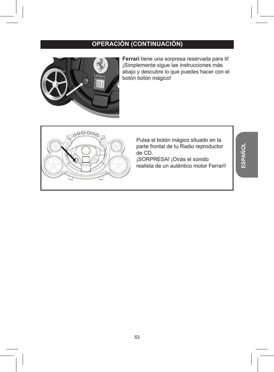 Lexibook RCD150FE User Manual | Page 53 / 130