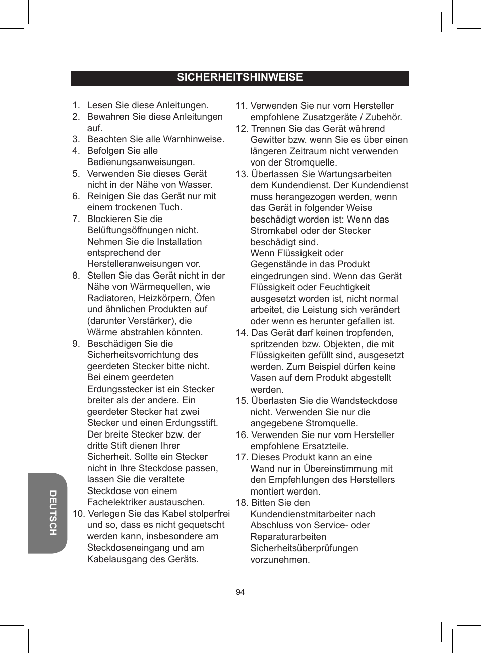 Lexibook RCD150FE User Manual | Page 94 / 130