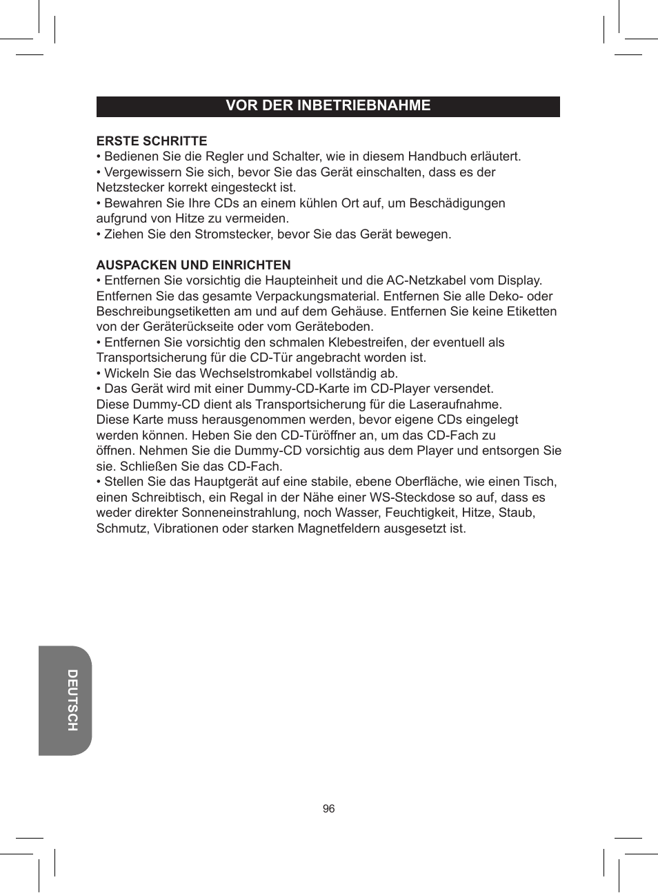 Lexibook RCD150FE User Manual | Page 96 / 130