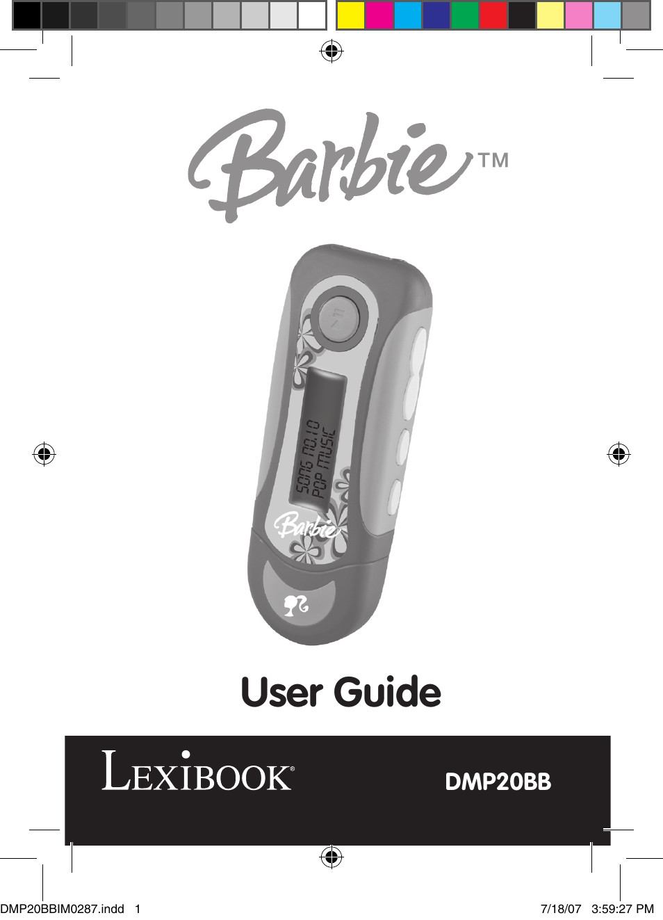 Lexibook DMP20BB/DMP23BB User Manual | 8 pages