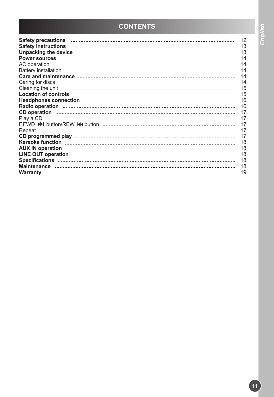 Lexibook K11SP User Manual | Page 11 / 67