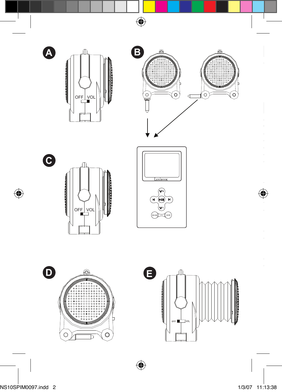 Ab c d, Introduction, Consignes de securite importantes | Lexibook NS10SP User Manual | Page 2 / 23
