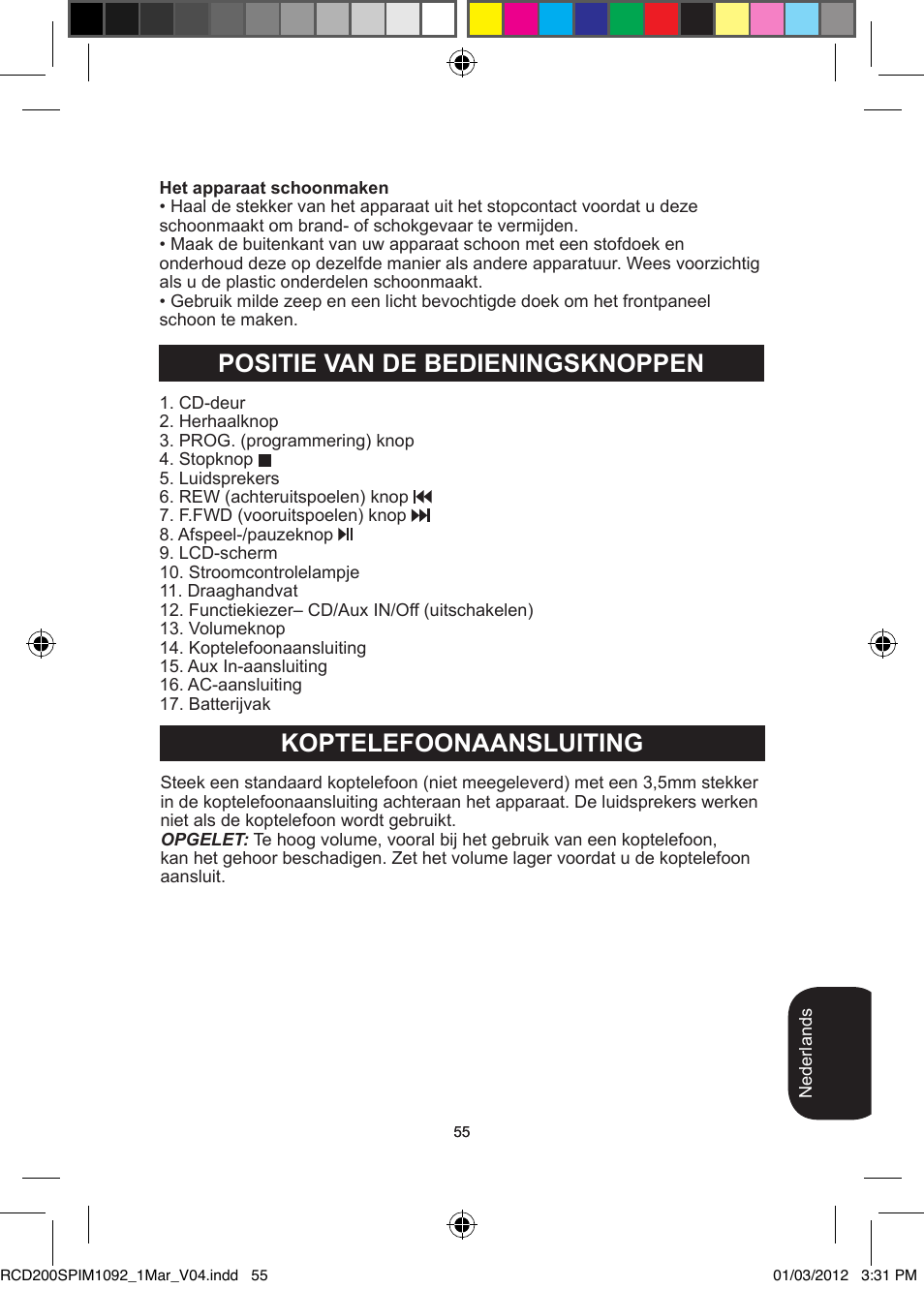 Lexibook RCD200SP User Manual | Page 55 / 60