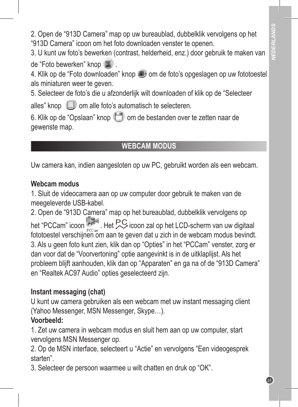 Lexibook DJ016TS User Manual | Page 45 / 48