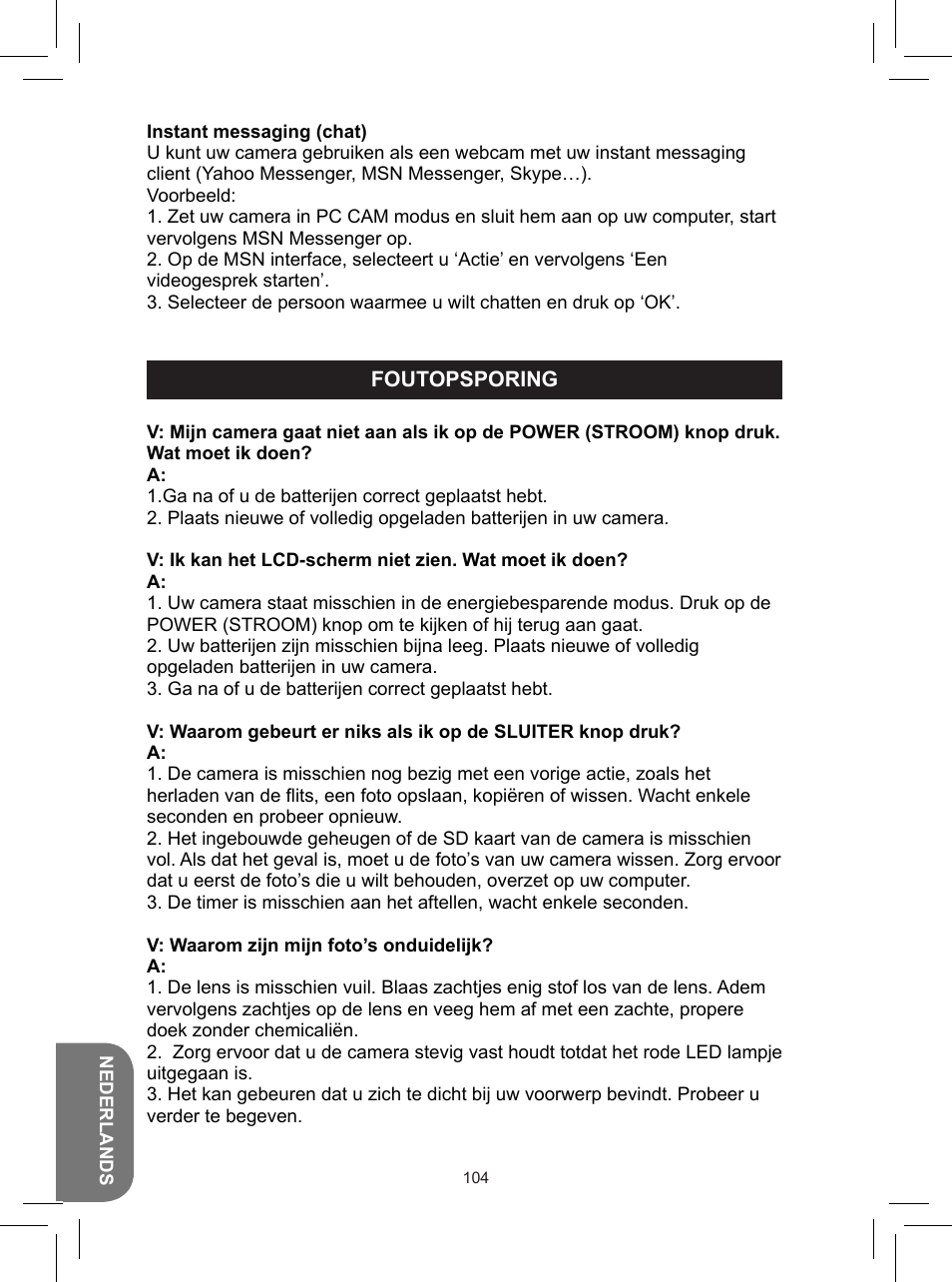 Lexibook DJ050 Series User Manual | Page 104 / 110