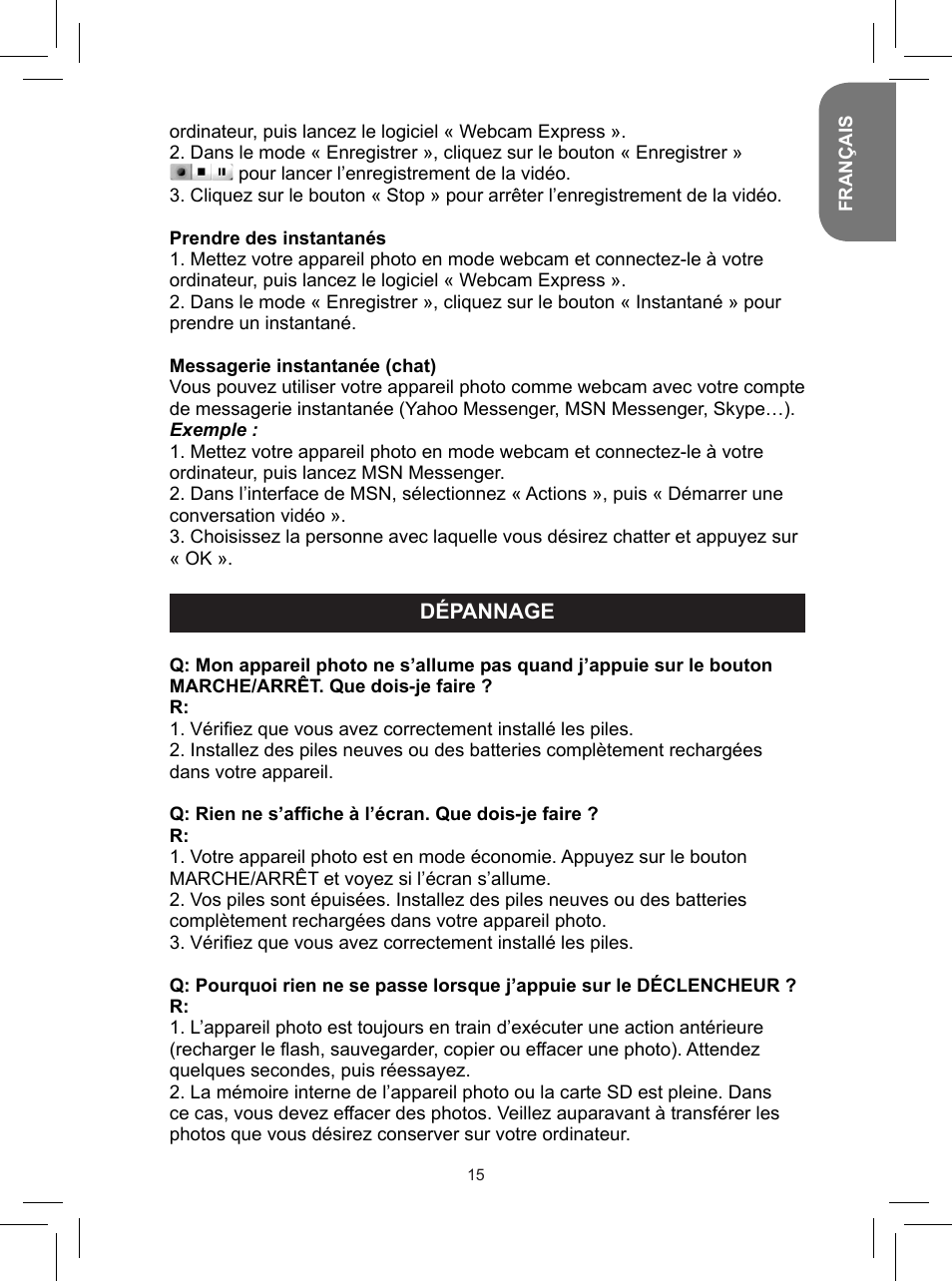 Lexibook DJ050 Series User Manual | Page 15 / 110