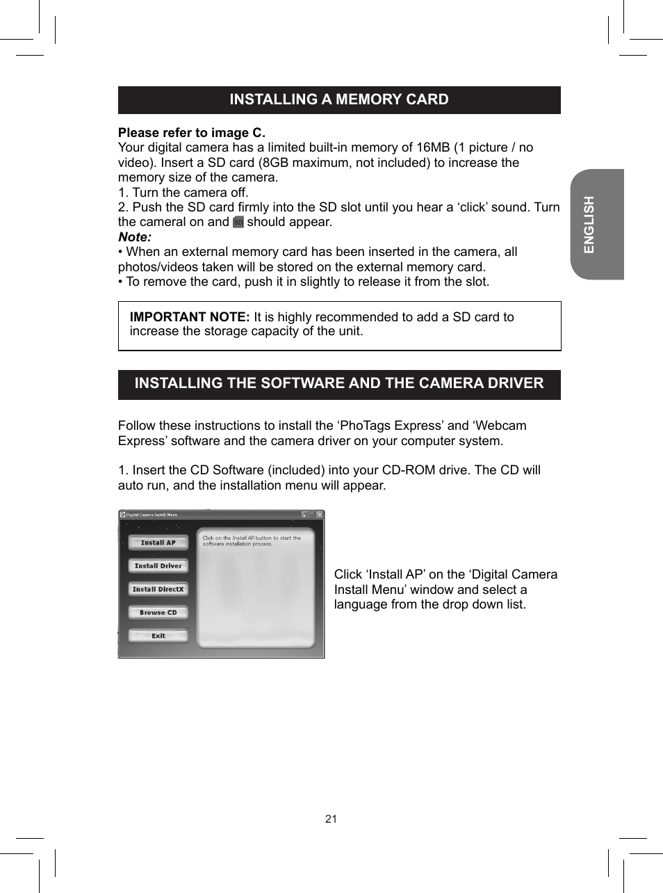Lexibook DJ050 Series User Manual | Page 21 / 110