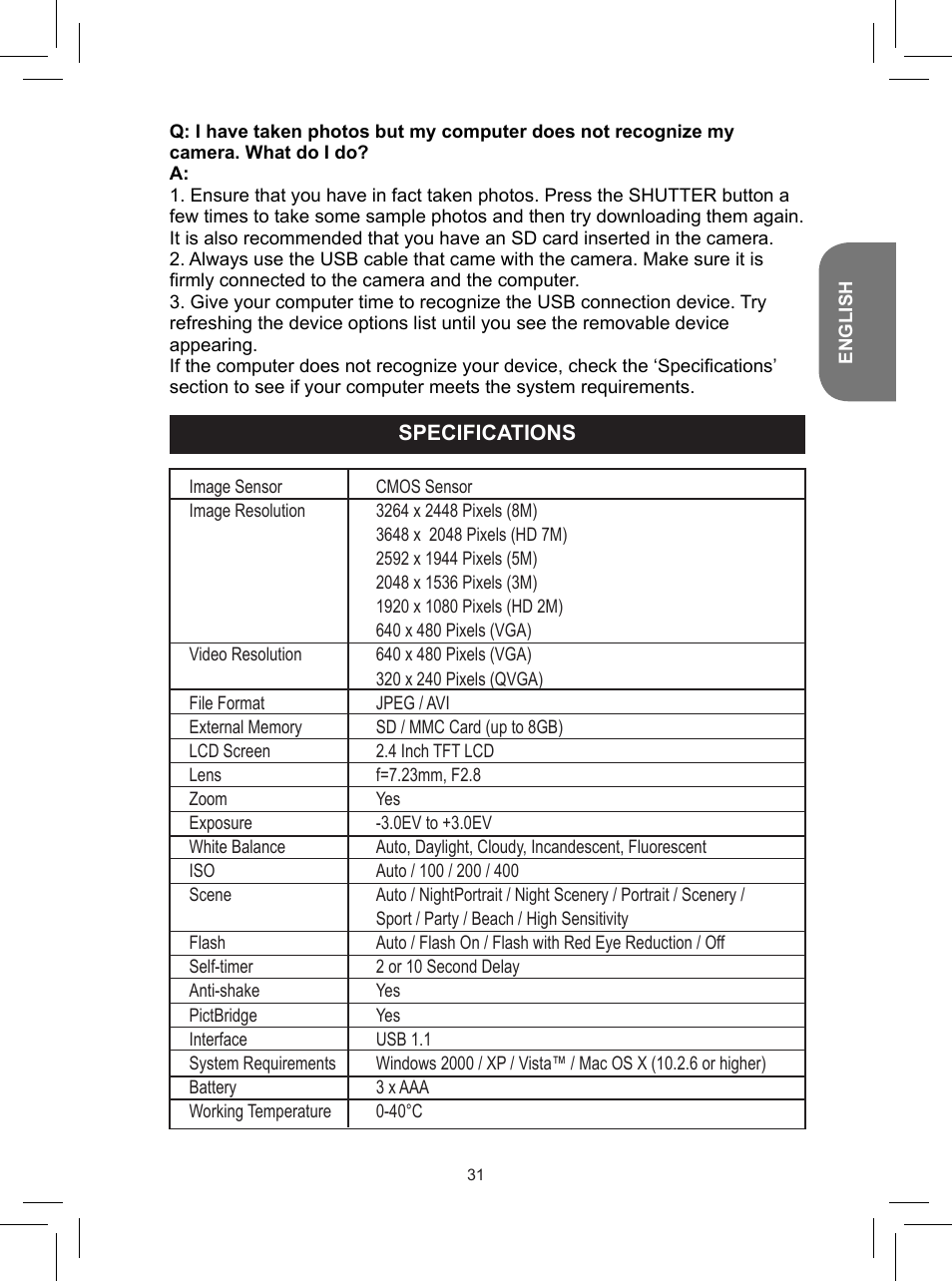 Lexibook DJ050 Series User Manual | Page 31 / 110
