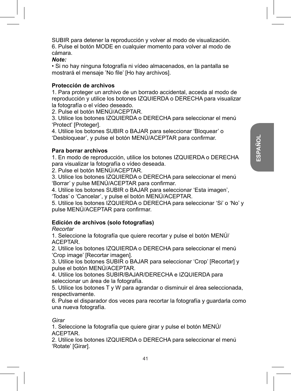 Lexibook DJ050 Series User Manual | Page 41 / 110