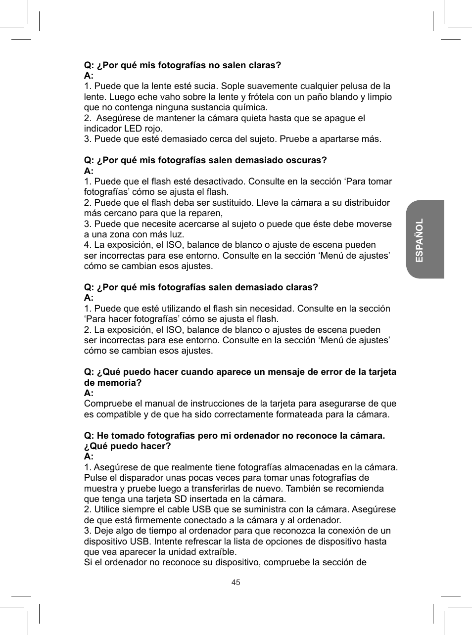 Lexibook DJ050 Series User Manual | Page 45 / 110