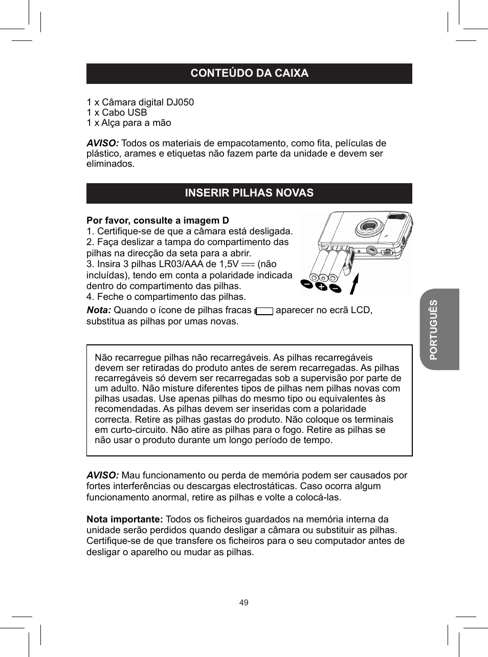 Lexibook DJ050 Series User Manual | Page 49 / 110