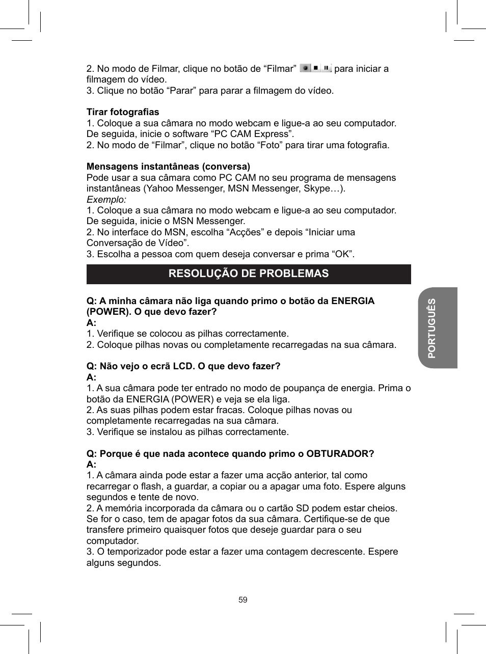 Lexibook DJ050 Series User Manual | Page 59 / 110