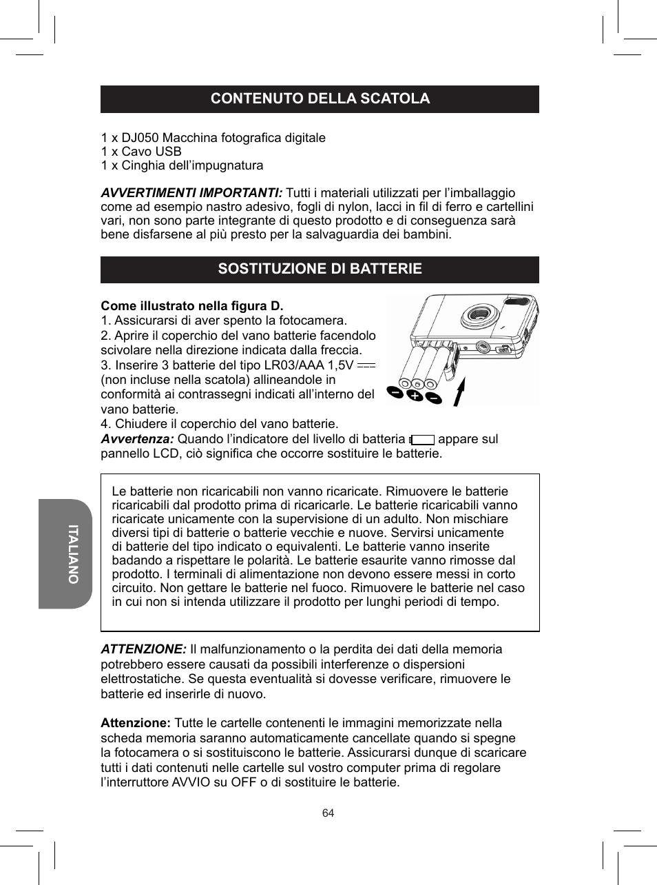 Lexibook DJ050 Series User Manual | Page 64 / 110