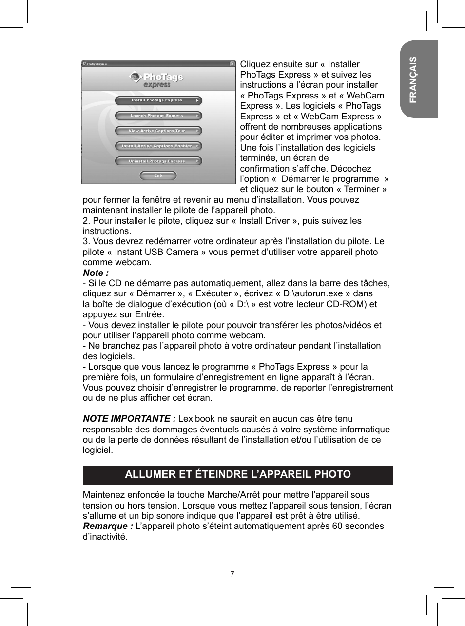Lexibook DJ050 Series User Manual | Page 7 / 110