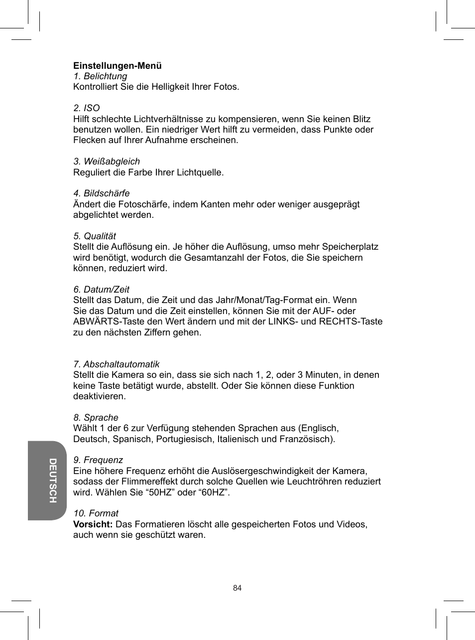 Lexibook DJ050 Series User Manual | Page 84 / 110
