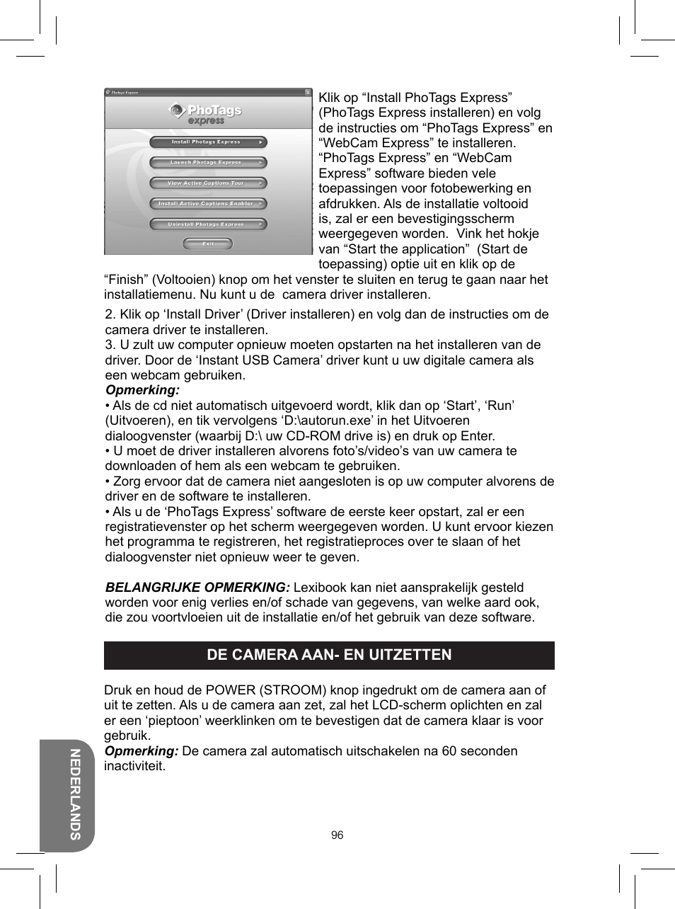 Lexibook DJ050 Series User Manual | Page 96 / 110