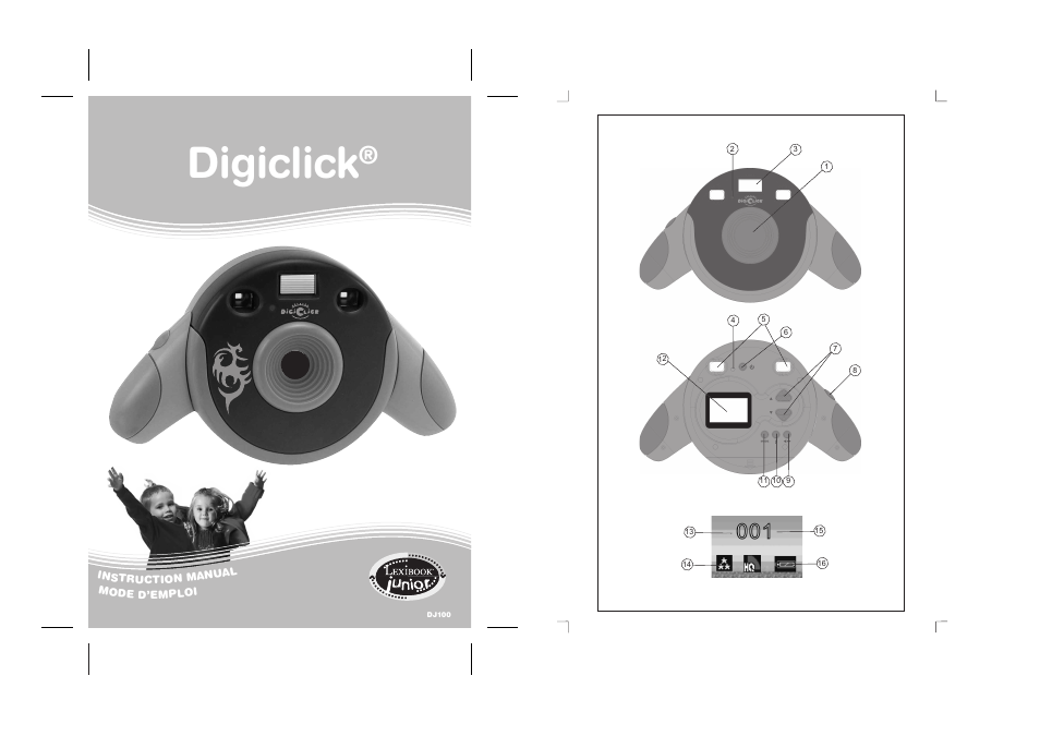 Lexibook DJ100 / DJ100BB / DJ100NO / DJ100SP User Manual | 19 pages