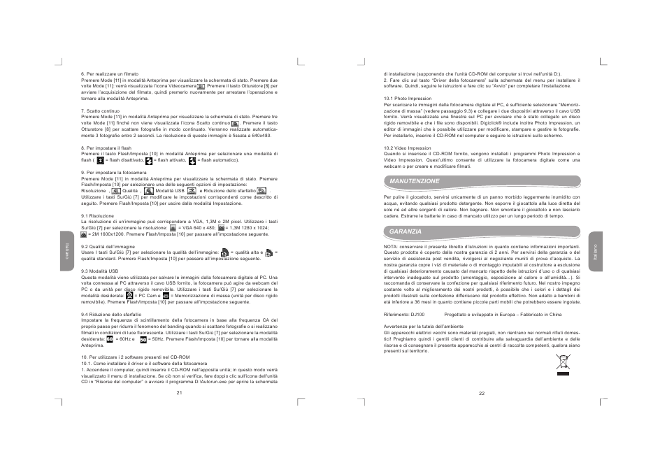 Dj10021it_22it.pdf | Lexibook DJ100 / DJ100BB / DJ100NO / DJ100SP User Manual | Page 12 / 19